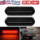 Pair 18 LED Tail Lights Stop Flowing Turn Signal Trailer Truck Light Ute 12V 24V