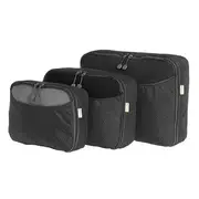 3pcs Travel Luggage Organizer Set Waterproof Packing Cube Pouch Storage Bags