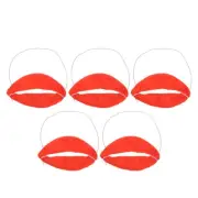 5 Pcs Big Mouth Toy Man April Fool's Day Dress up Fake Lips for Halloween