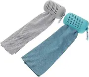 Fitness Gym Towel 2 Pack Quick Drying Ice Towel Soft Comfortable Great for Sports Workout Gym Beach Travel