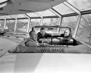1964 WALT DISNEY'S MAGIC SKYWAY IN FORD CONVERTIBLE 8X10 PHOTO WORLD'S FAIR RIDE