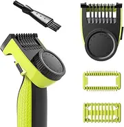 ZUJIACUN Replaces 14-in-1 Comb Set, Replaces Blades Blade Trimming Scissors Adjustable Comb Compatible with OneBlade QP2520 QP2530 QP2620 QP2630 Mobile Size from 0.4 to 10mm