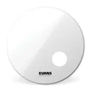 Evans EQ3 Resonant Smooth White Bass Drum Head, 24 Inch Drum Head Only