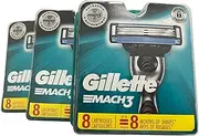 Gillette Mach 3-24 Count (3 x 8 Pack)