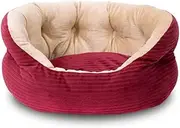 Pet Dog Bed for Cats & Dogs, Self-Warming Cozy Plush Cushion | Ultra Soft & Comfortable Indoor Cat Bed | High-Walls for Improved Sleep