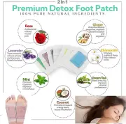 Detox foot patches Pads Stress Relief Sleep Improvement Nature Toxin Removal