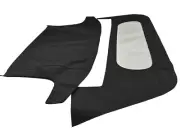 Fits: Porsche 944/968 90-95 Soft Top & Plastic Window Haartz Black German Canvas