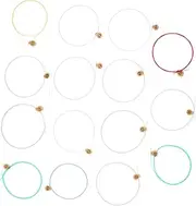 UPKOCH 15pcs String Durable Lyre Harp Strings Replacement for Musical Instruments Crisp Sound Stable present for Professionals