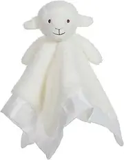 Apricot Lamb Stuffed Animals Soft Security Blanket White Lamb Infant Nursery Character Blanket Luxury Snuggler Plush(White Lamb, 14 Inches)