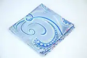 Lord R Colton Masterworks Pocket Square - Glacier Blue Supremacy - Silk $75 New