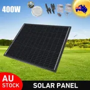 12V 400W Solar Panel Kit Mono Home Battery Charger+ Solar Panel Mounting Bracket