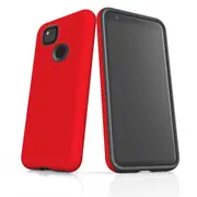 For Google Pixel 4a Case Armour Protective Cover Red