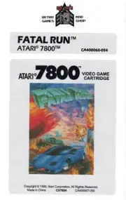 Atari 7800 Replacement Label - Fatal Run