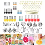 126Pcs Polymer Clay Cutter, Clay Earring Cutter With Earring Hook, Polymer