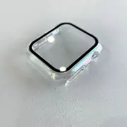Suitable for Applewatch8 Watch Case Apple Watch Colorful PC Tempered Film Integrated Scratch Protection Case For 1-7 Generation SE��40MM��