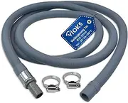 VIOKS Drain Hose Extension with Hose Clamp for Washing Machine Dishwasher 1 m Washing Machine Hose Extension Diameter 19 mm Drain Hose Extension for Dishwashers