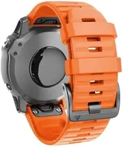 [ISOUDE] 26 22mm Official Screw Buckle Watchband Straps For Garmin Fenix 6 7 935 EPIX Silicone Easyfit Wristband For Fenix 7X 6X 5X Watch