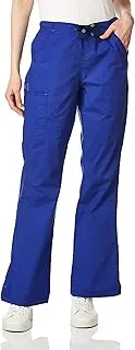 [WonderWink] Women's Wonderflex Grace Scrub Pant, Galaxy Blue, XX-Small