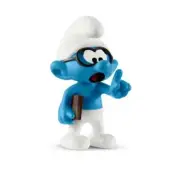 NEW Schleich - SMURFS: Brainy Smurf Figurine
