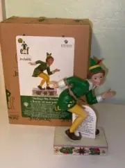 New ~ Jim Shore Buddy the Elf "Smiling's My Favorite" in Crouching Pose Figure