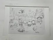 Michael Godard Brushstroke Original Sketch - RARE ONE OF A KIND!
