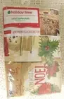 holiday time vinyl Christmas tablecloth 60" x 102" Rectangle NIP