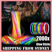 2000X Glow Sticks mixed Color Party Light Bracelets Disco Bulk Light in the dark