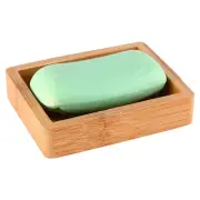 Suction Kitchen Wooden Soap Dish Container Practical Holder