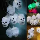 Halloweenr Skull String Light Lamp Hanging Home Party Indoor/Outdoor WallDecorsח