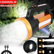 Lamparas de Mano Recargables USB Linternas LED Alta Potencia 1200000 High Lumens