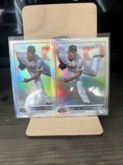 2022 Clayton Kershaw Topps Chrome Update ASG Refractor Lot x2; Dodgers