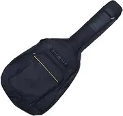 LALADEFIEE Folk Guitar Bag Double Strap Oxford Cloth Backpack for Acoustic Instruments Comfortable Carry with Straps Black