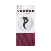 3 x Womens Voodoo Cable Tights Purple Stockings