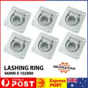 6x Lashing Rings Heavy Duty Zinc Plated Recessed Tie Down Point Anchor Trailer A