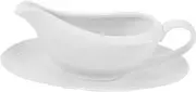 COLLBATH Ceramic Gravy Boat Handle Oz Sauce Jug White Easy to Clean for Home Cafe Restaurant