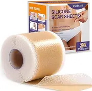 Silicone Scar Tape - 1.6" X 120" Roll, Thick & Soft Medical-Grade Silicone Scar Sheets for Surgical Scars, C-Section, Keloid, Tummy Tuck