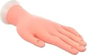 TOVINANNA Flexible Fake Hand Model for Nail Art Training Durable Manicure Tool for Beginners and Professionals Portable and Easy to Use for Salon Home Practice