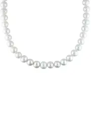 Silver 10-11mm Pearl Necklace