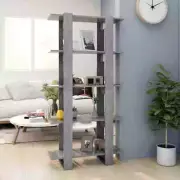 NNEVL Book Cabinet/Room Divider Concrete Grey 80x30x160 cm Engineered Wood