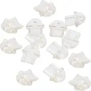 EXQUIMEUBLE 10Pcs USB Port Dust Plugs for Phones and Laptops Compatible with Android Devices Durable Charging Port Protectors Transparent Color Prevents Dust and Debris