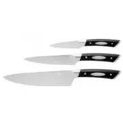 100% Genuine! SCANPAN Classic 3 Piece Knife Set Paring Utility & Cooks! RRP $219