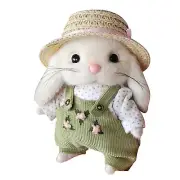 Gardener Bunny Plush Stuffed Doll Plush Cute Rabbit Doll Lovely Rabbit Plush Toy