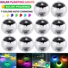 Solar LED RGB Swimming Pool Light Outdoor Garden Pond Floating Waterproof Lamps