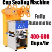 Fully Automatic Cup Sealer Sealing Machine 400-600 Cup/hr Boba Coffee Bubble Tea