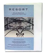 Resort Pillow Protector Microfiber Zip Cover Dust Mite Allergen Proof Queen
