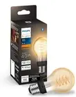 Philips Hue Smart 40W A19 Filament LED Bulb - Soft Warm White Light - 1 Pack