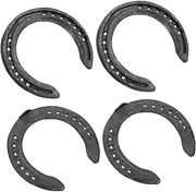 Generic 4pcs Horseshoe Hoof Trimming Pliers Horse Shoeing Tools Horse Shoes for Decorations Horse Racing Care Tools Cow Hoof Tools Horse Pulling Tool Horse Farrier Tools Black Iron
