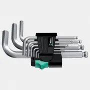 Wera 133163 Metric Chrome Ball-End L-key Set