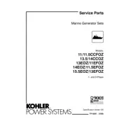 Kohler TP-5591 3/00b Genuine OEM Marine Generator Blue Binder Service Parts