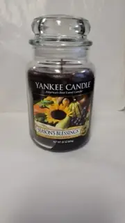 Yankee Candle Season's Blessings Large 22 oz. Jar Purple White Label NEW